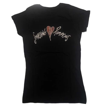 The Smashing Pumpkins - Gish Heart Womens Large T-Shirt - Black