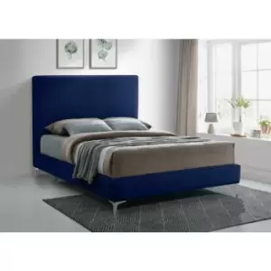 Envisage Trade - Glinis Upholstered Beds - Plush Velvet, King Size Frame, Blue - Blue