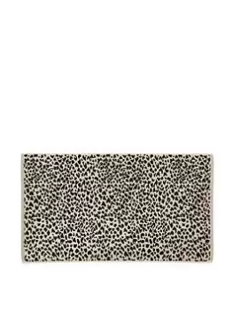 Nalu Nicole Scherzinger Koko Towels Bath Mat Linen & Black