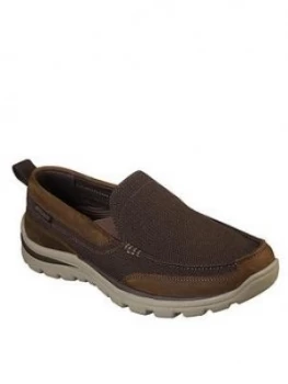 Skechers Superior Milford Slip On Shoe - Brown