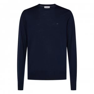 Calvin Klein Superior Wool Sweater - Navy