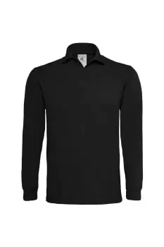 Heavymill Cotton Long Sleeve Polo Shirt