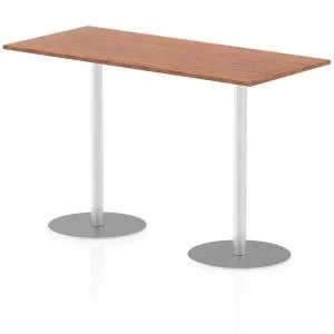 Italia Poseur Table Rectangle 1800800 Top 1145 High Walnut