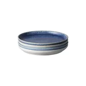 Studio Blue 4 Piece Small Coupe Plate Set