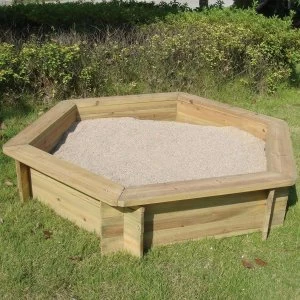 Charles Bentley Wooden Outdoor Hexagonal Sand Box