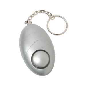 Original Helix Personal Mini Alarm 100dB Siren Rip Cord Activation Silver