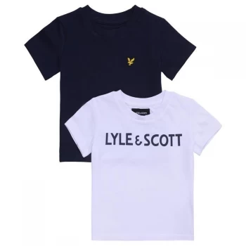 Lyle and Scott Lyle 2pc SS Tee Set BB13 - Bright White