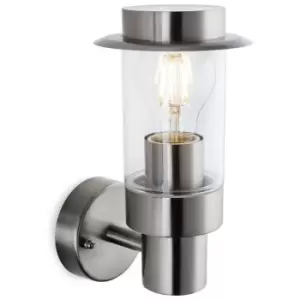 Firstlight Darwin Outdoor Modern Wall Light Stainless Steel IP44, E27