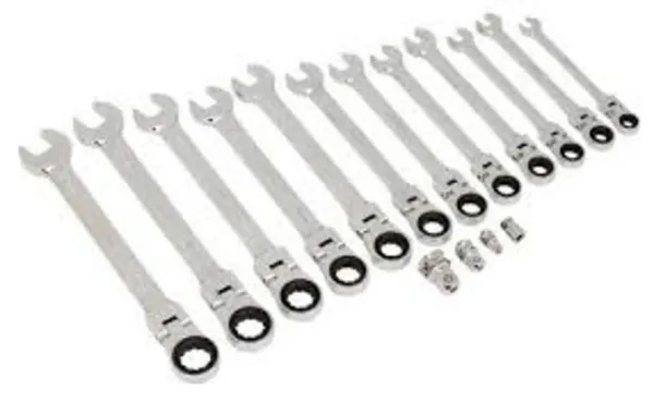 Genuine SEALEY AK63907 Combination Ratchet Spanner Set 7pc Metric