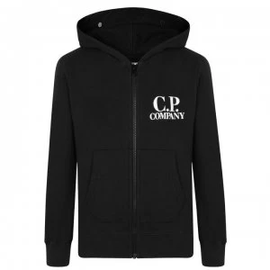 CP COMPANY Junior Boys Goggle Zip Hoodie - Black 999