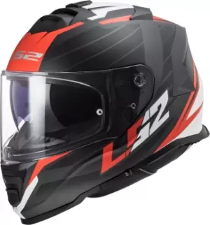 LS2 FF800 Storm Nerve Helmet, black-red, Size S, black-red, Size S