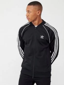 adidas Originals Superstar Track Top - Black, Size L, Men