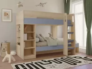 Seconique Pluto Bunk Bed - Grey/Oak Effect