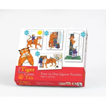 The Tiger Who Came to Tea - 4-in-1 Jigsaw Puzzle