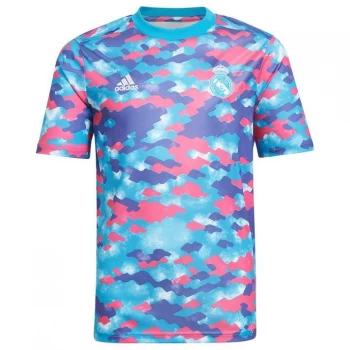 adidas Real Madrid Pre Match Shirt 2021 2022 Junior - Pink