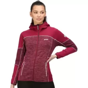 Regatta Womens Walbury Ii Hooded Full Zip Marl Fleece Jacket 12 - Bust 36' (92cm)