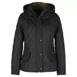 Barbour Womens Millfire Quilt Black Classic 10