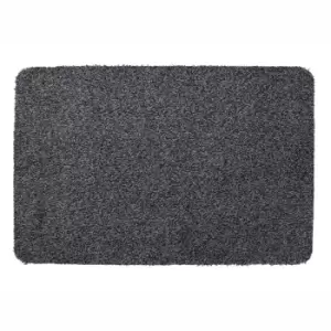 JVL 50 x 75cm Tanami Barrier Washable Door Mat - Charcoal