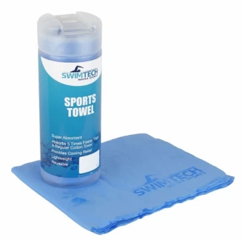 SwimTech Sports Towel 43 x 32cm - Blue