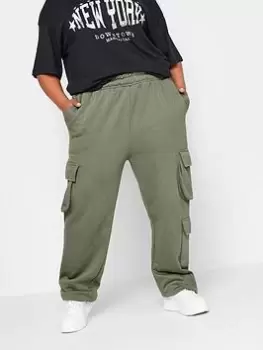 Yours Yours Straight Leg Multipocket Jogger, Green, Size 20, Women