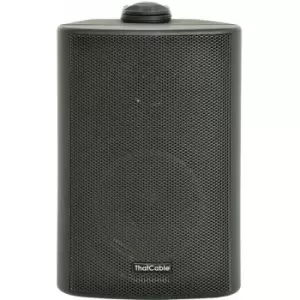 Loops - 5.25' 100V 8Ohm Outdoor Weatherproof Speaker Black 90W IP54 Rated Background