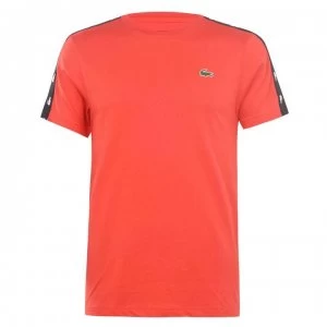 Lacoste Taped T Shirt - Red G64