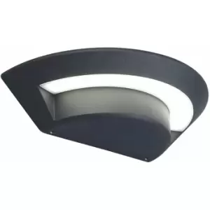 Outdoor IP54 Wall Light Sconce Graphite Finish LED 7W Bulb Outside External