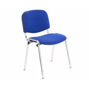 TC Office Club Stacking Meeting Chair with Chrome Frame, Royal Blue