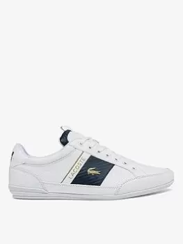 Lacoste Chaymon 0120 Leather Trainers - White, Size 12, Men