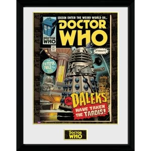 Doctor Who Daleks Tardis Comic Framed Collector Print