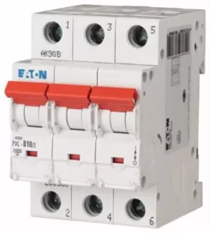 Eaton xPole 10A MCB Mini Circuit Breaker3P Curve B, Breaking Capacity 10 kA