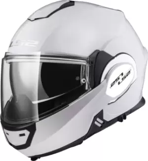 LS2 FF399 Valiant Single Mono Helmet, white, Size XL, white, Size XL