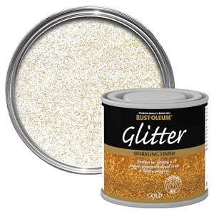 Rust-Oleum Gold glitter effect Gloss Multi-surface Special effect Paint 125ml