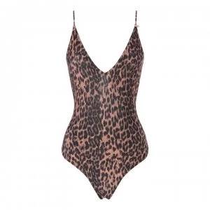 Guess Leopard Deep V Swimsuit - P899