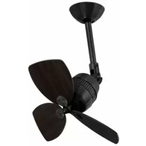 Faro Vedra Small Dark Brown Ceiling Fan, 4 Speed