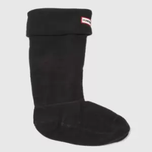 Hunter Black Fleece Welly Sock