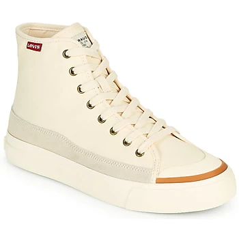 Levis SQUARE HIGH S womens Shoes (High-top Trainers) in White