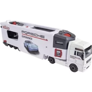 Majorette MAN TGX Truck Porsche Experience+ 2 cars Model lorry