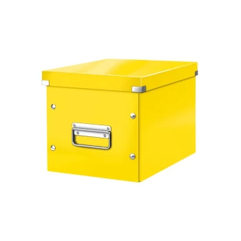 WOW Click & Store Cube Medium Storage Box, Yellow