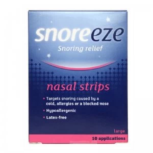 Snoreeze Snoring Relief Nasal Strips Large 10