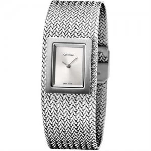 Calvin Klein Ladies Mesh Stainless Steel Watch - K5L13136