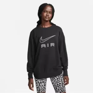 Nike Air Womens Fleece Crew Sweatshirt - Black