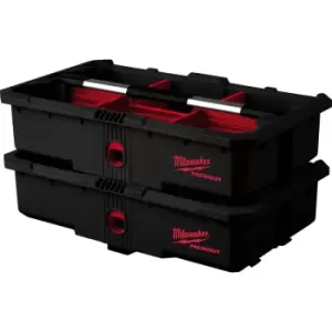 Milwaukee PACKOUT Tool Tray 127 x 503 x 297 in Black Plastic