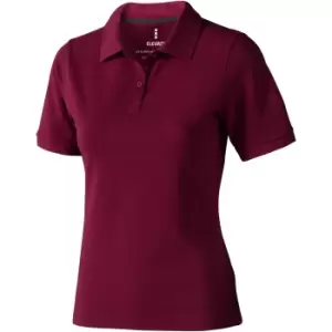 Elevate Calgary Short Sleeve Ladies Polo (S) (Burgundy)