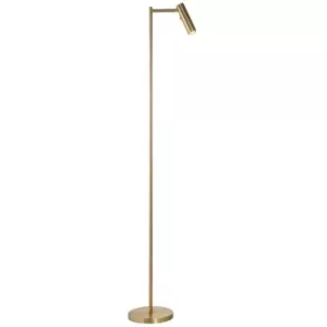 Endon Dedicated Reader Dedicated LED Reader Task Floor Lamp Warm Brass