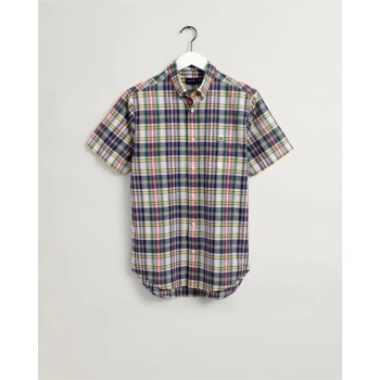 Gant Short Sleeve Colour Check Shirt - Multi