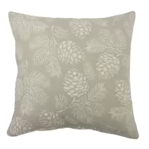 Irwin Woodland Cushion Stone / 45 x 45cm / Feather Filled