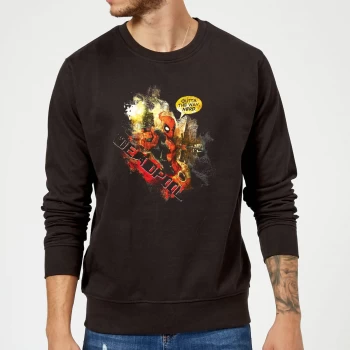 Marvel Deadpool Outta The Way Nerd Sweatshirt - Black - M