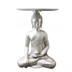 Buddha Table Antique Silver 52.5cm