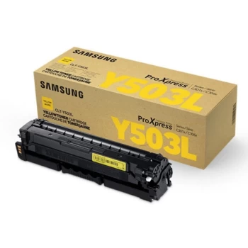 Samsung CLT-Y503L Yellow Original Toner Cartridge - High Yield 5000 Pa